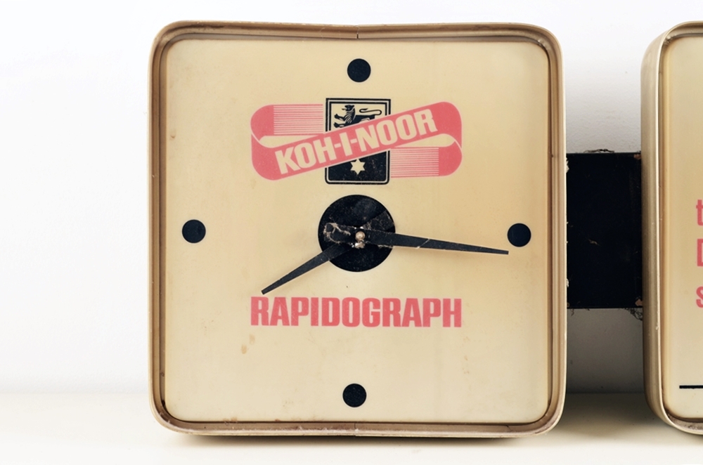 Koh-I-Noor Rapidograph Lighted Advertisement Clock