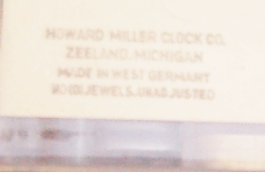 Howard Miller Pendulum Wall Clock 