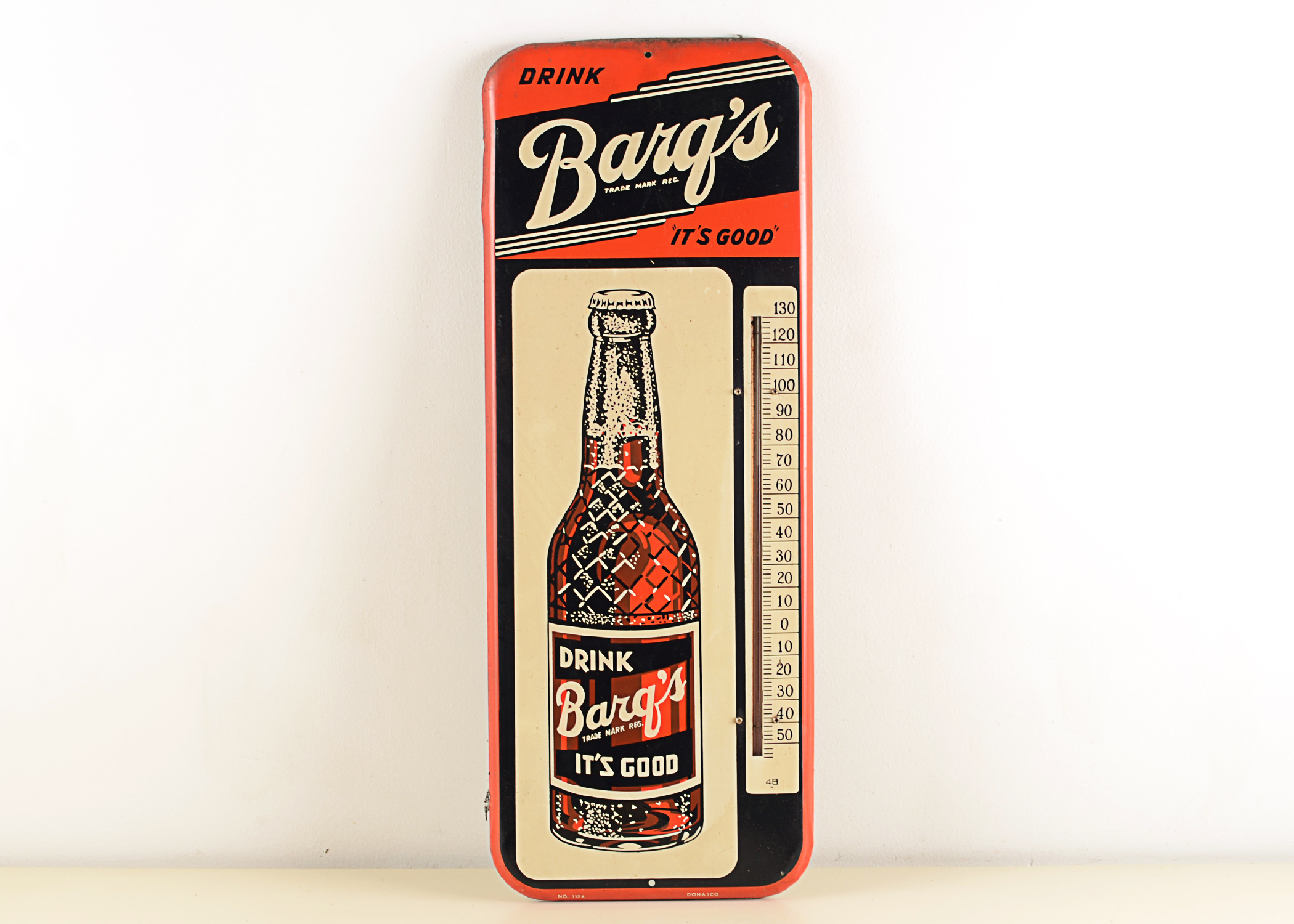 Vintage Barq's Rootbeer Sign/Thermometer