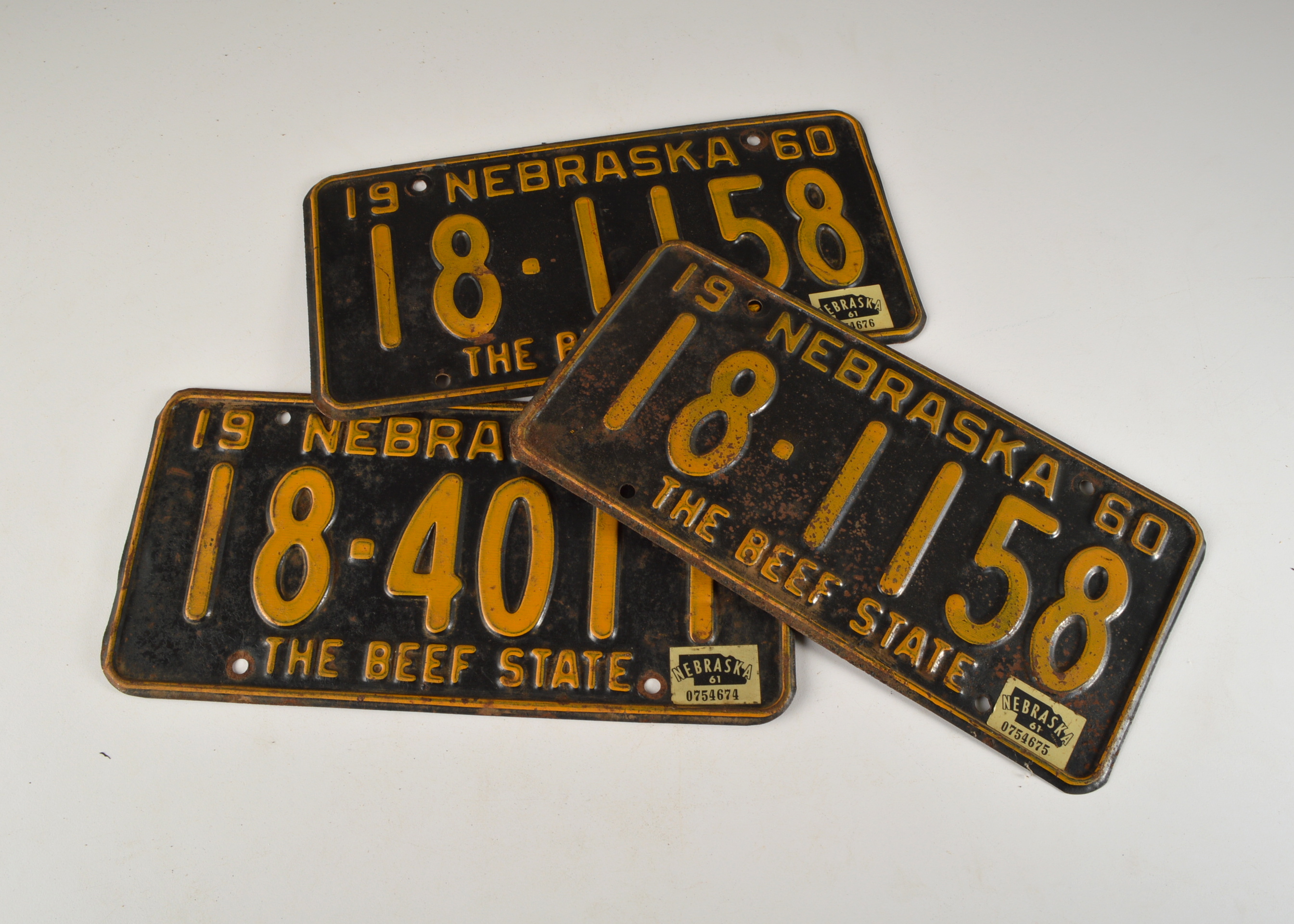 Lot of Vintage License Plates 