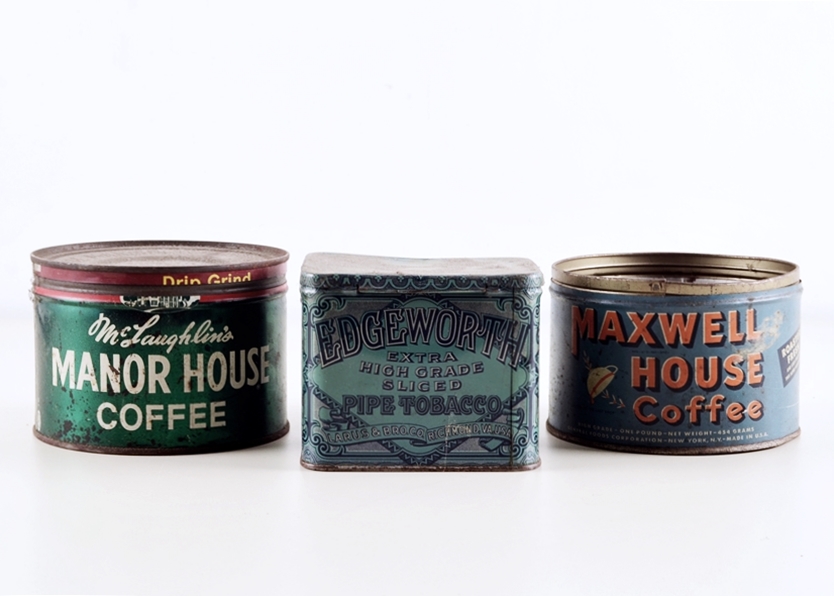 Vintage Tabacco and Coffee Tins