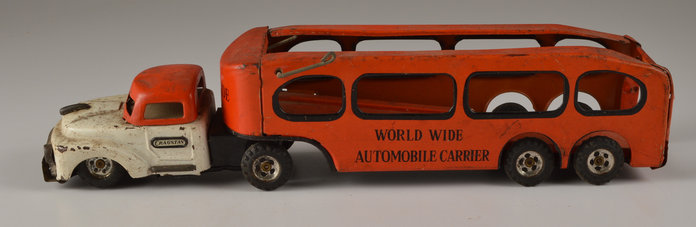 Vintage Cragstan Metal Toy Automobile Carrier