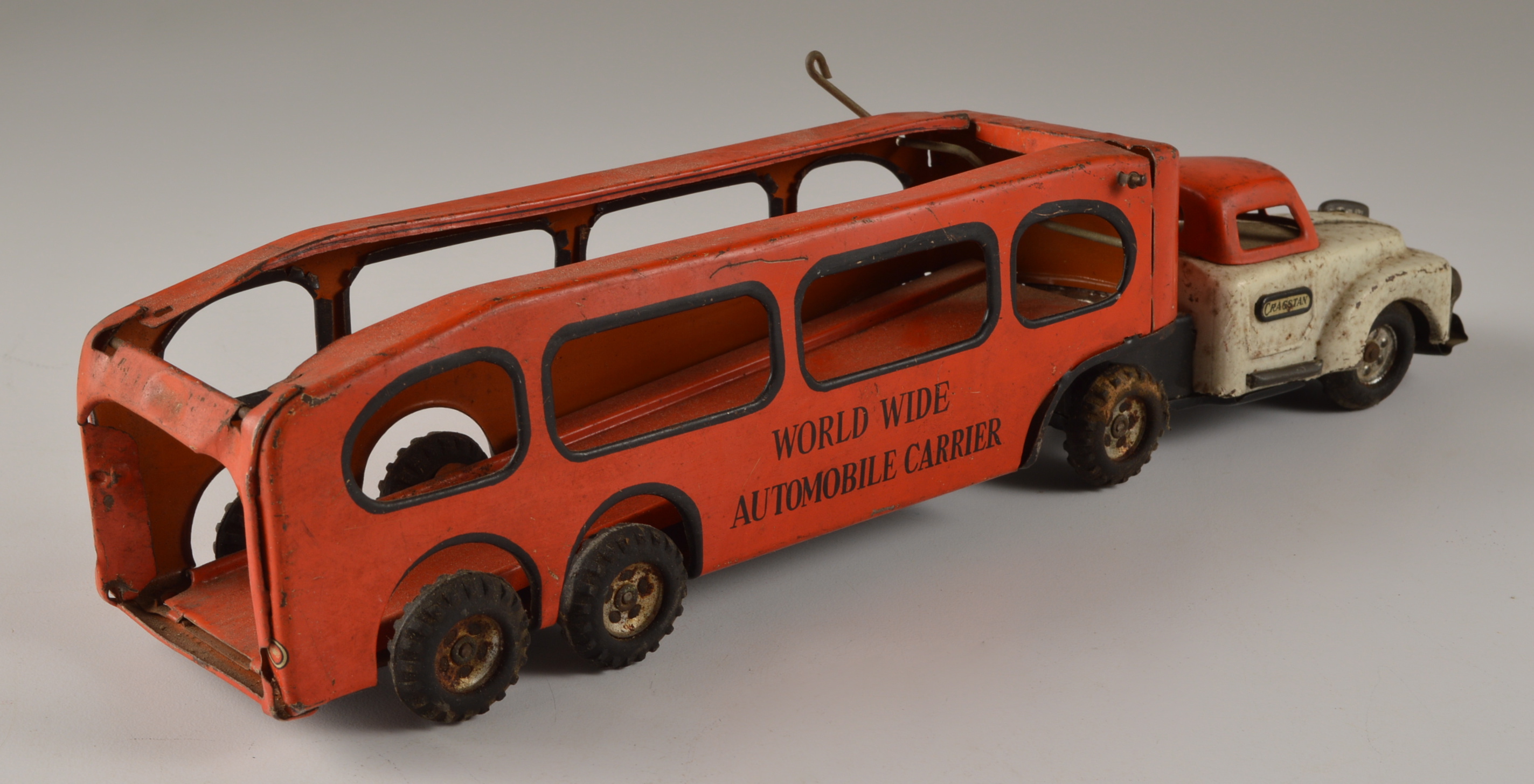 Vintage Cragstan Metal Toy Automobile Carrier