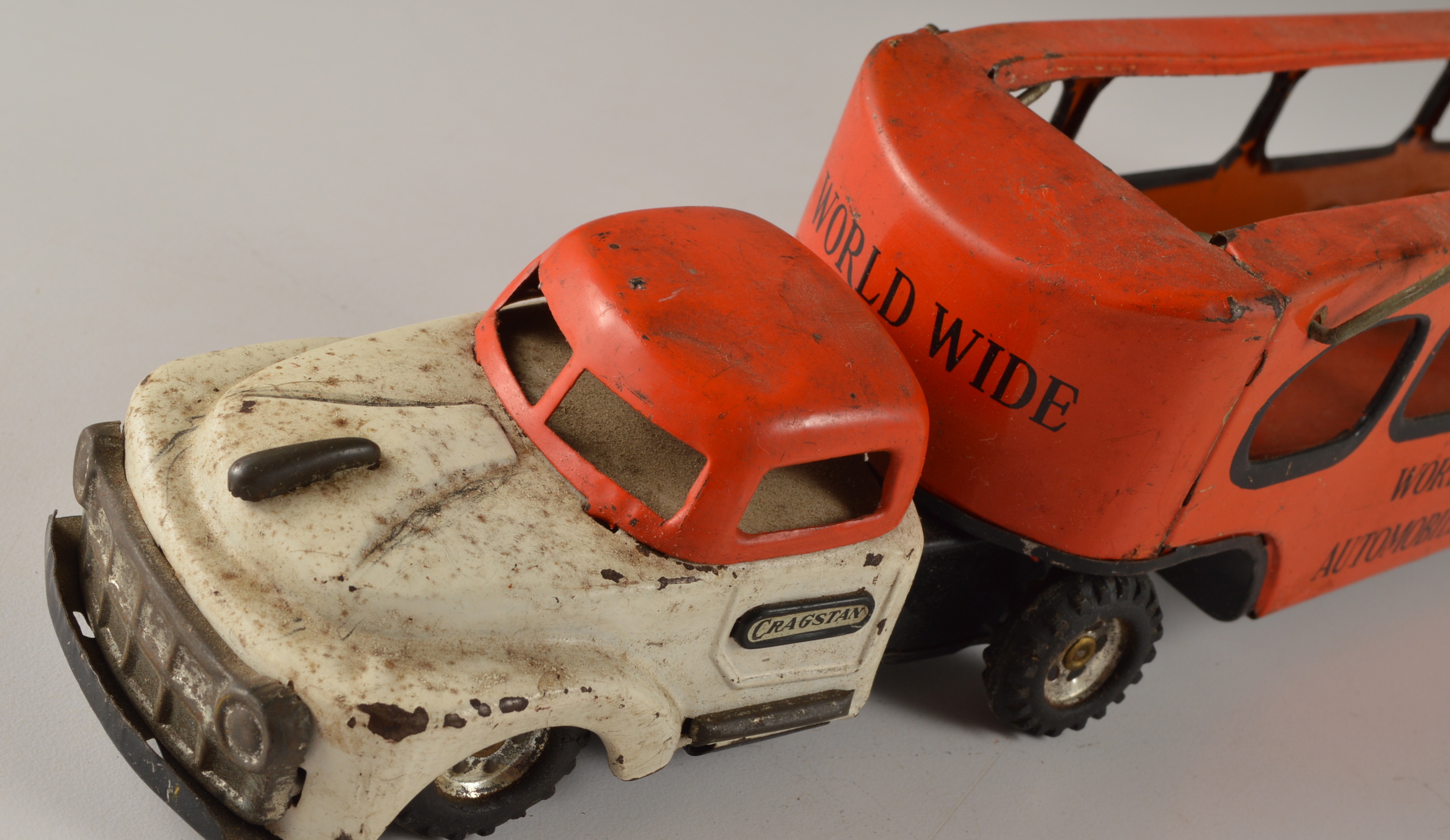 Vintage Cragstan Metal Toy Automobile Carrier