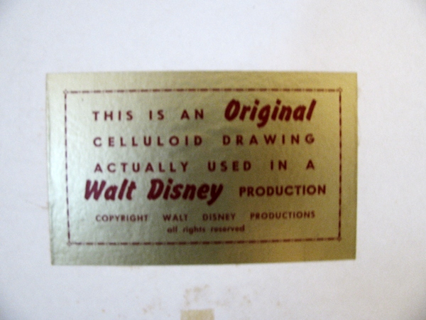 Disney Celluloid Drawing