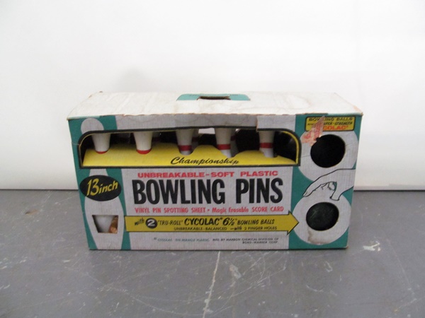 VIntage Toy Bowling Set