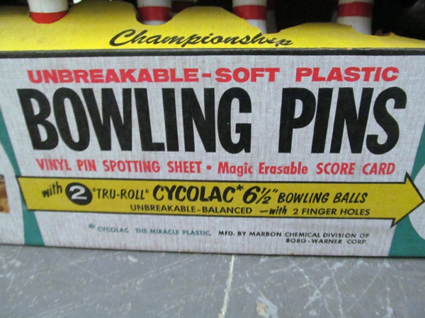 VIntage Toy Bowling Set