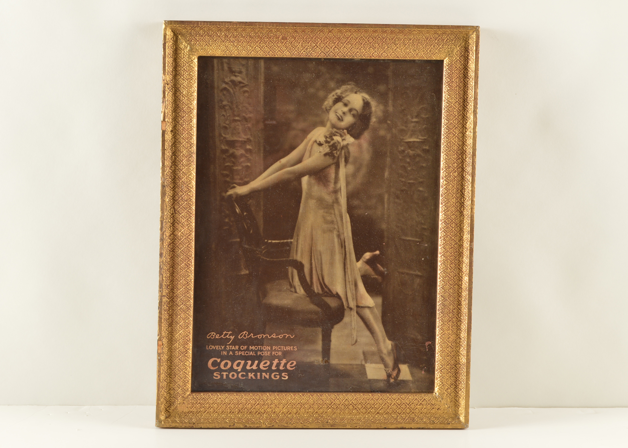 1925 Silent Film Star Betty Bronson Coquette Stockings Advertisement