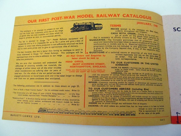 Bassett-Lowke Model Train Catalogue