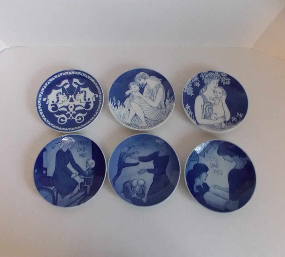 Six Collectible Royal Copenhagen "Children's Christmas" Plates