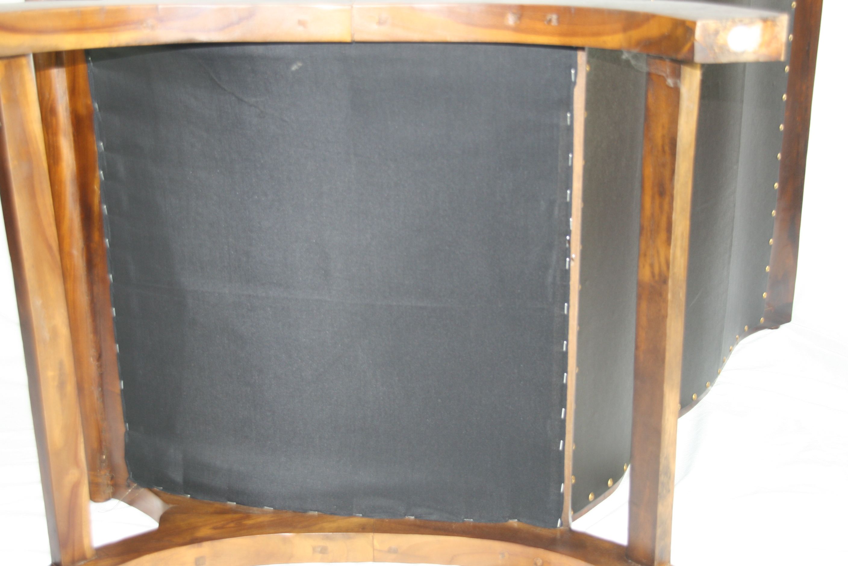 Campeche Style Leather Lounge Chair and Ottoman