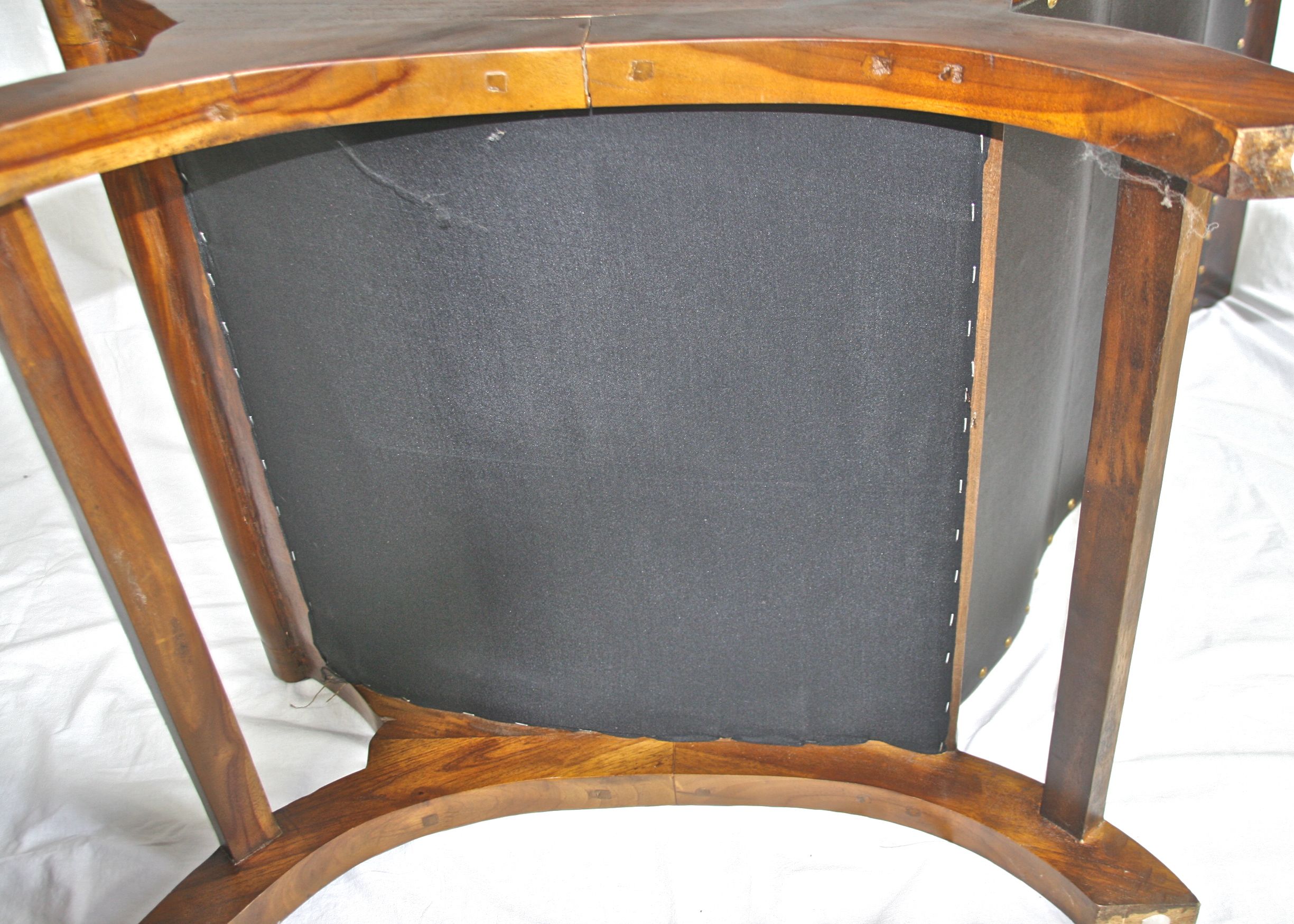 Campeche Style Leather Lounge Chair and Ottoman