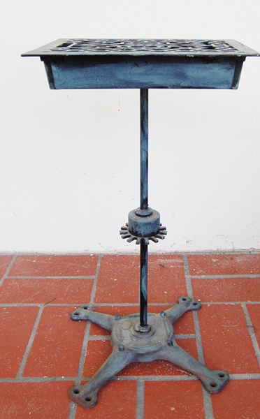 Found Objects Modern Metal Telephone Stand