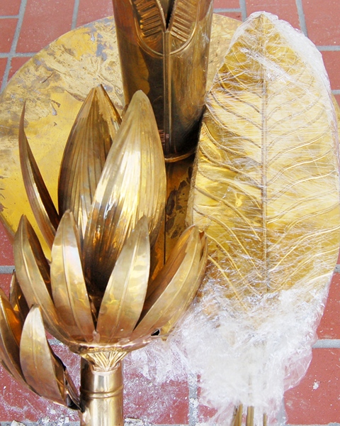 Decorative Brass Banana Tree 