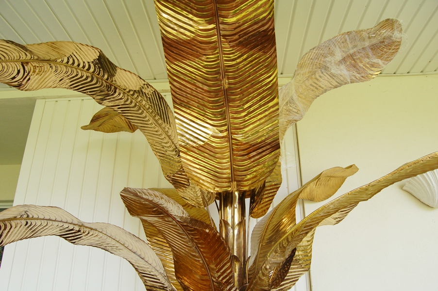 Decorative Brass Banana Tree 