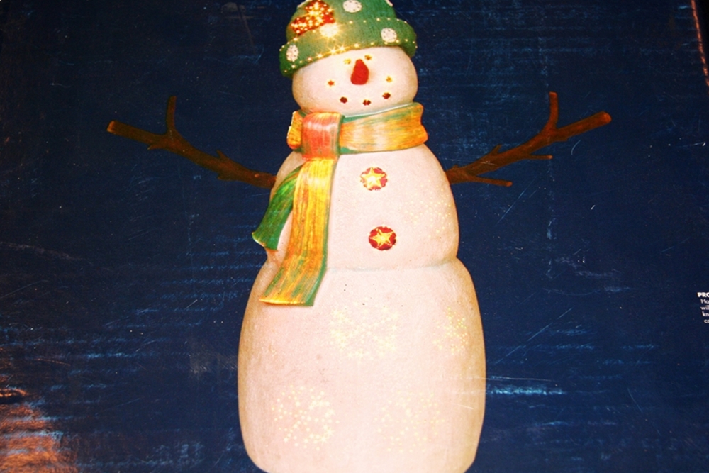 Fiber Optic Snowman
