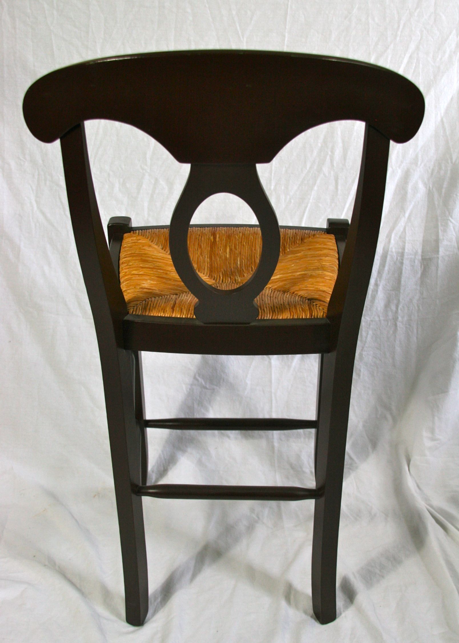 Pottery Barn French Country Style Rush Seat Bar Stools