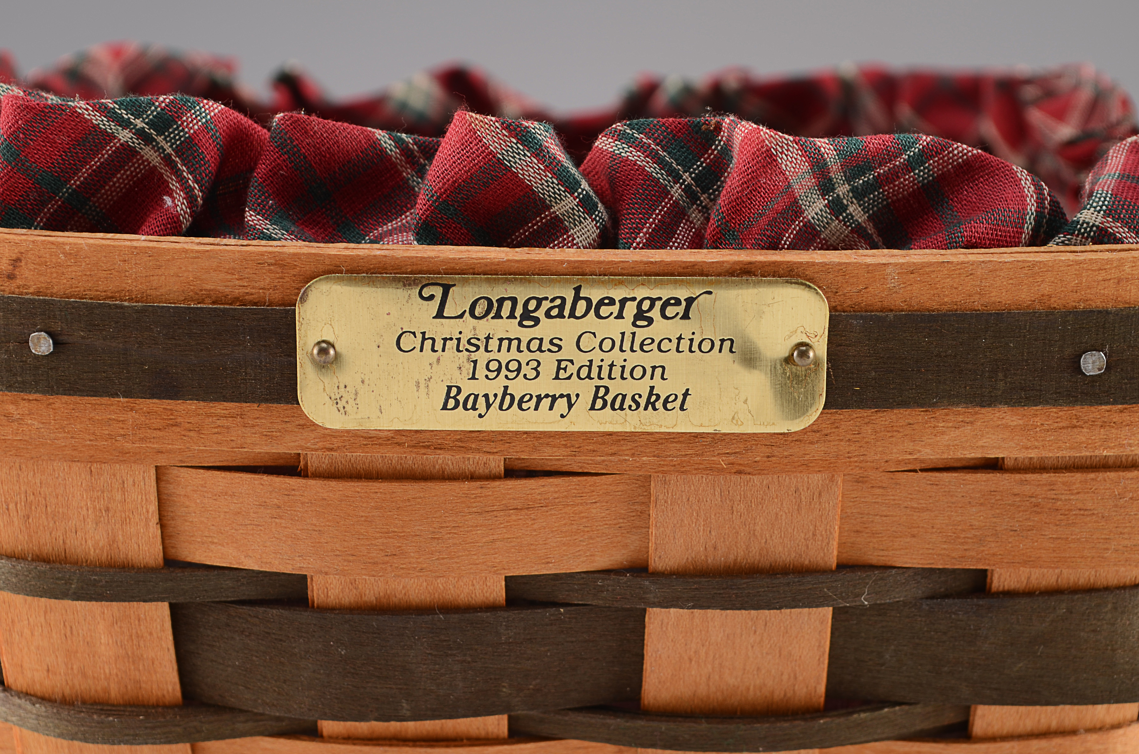 Longaberger 1993 Christmas Collection Bayberry Basket