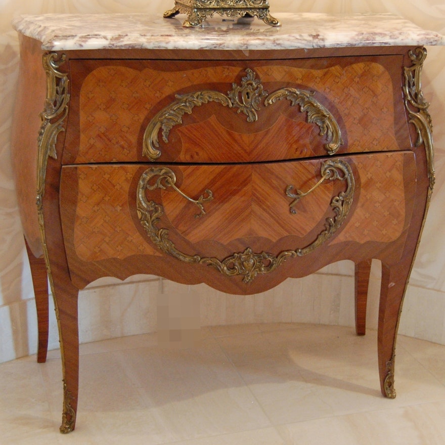 Louis XV Style Bombe Commode