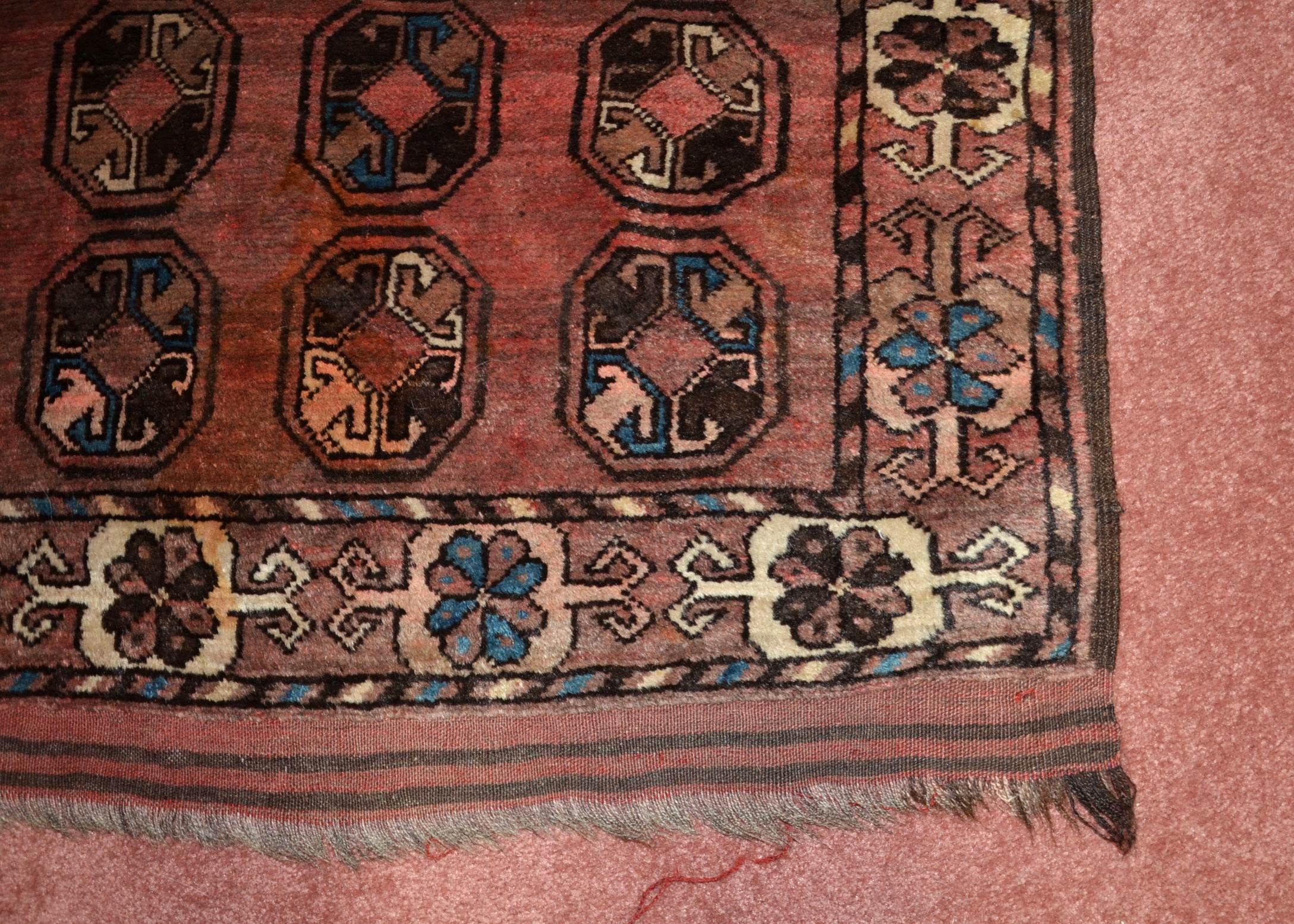 Hand Knotted Bokhara Room Rug