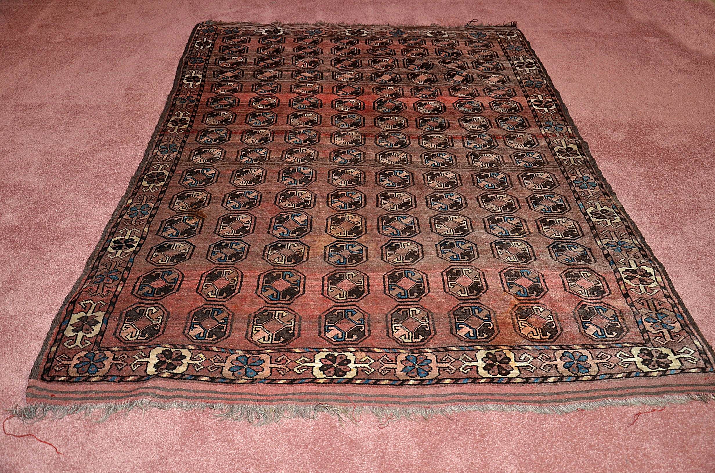 Hand Knotted Bokhara Room Rug