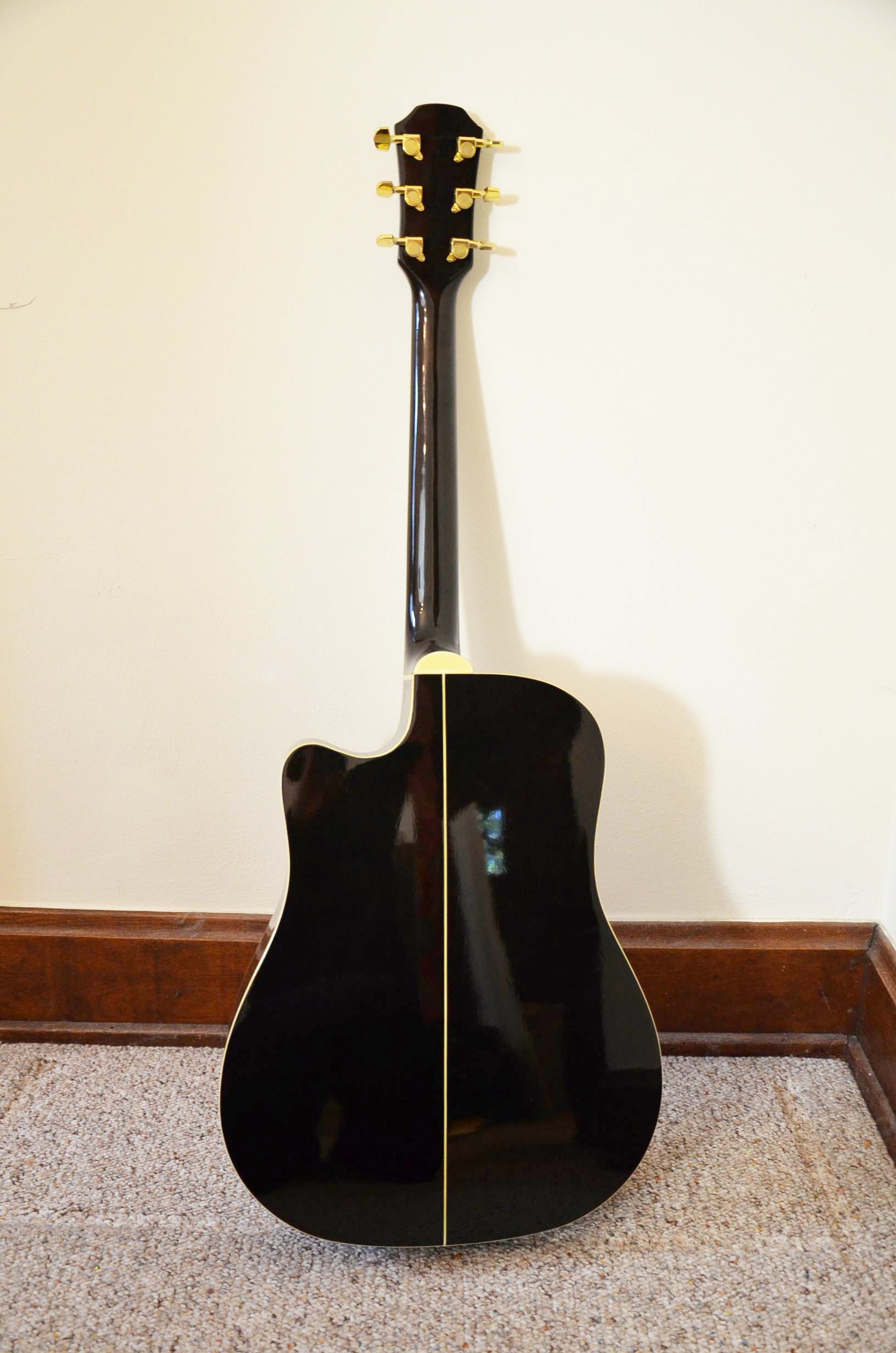 Carlo Robelli BW-414CE-BKSA Acoustic Electric Guitar