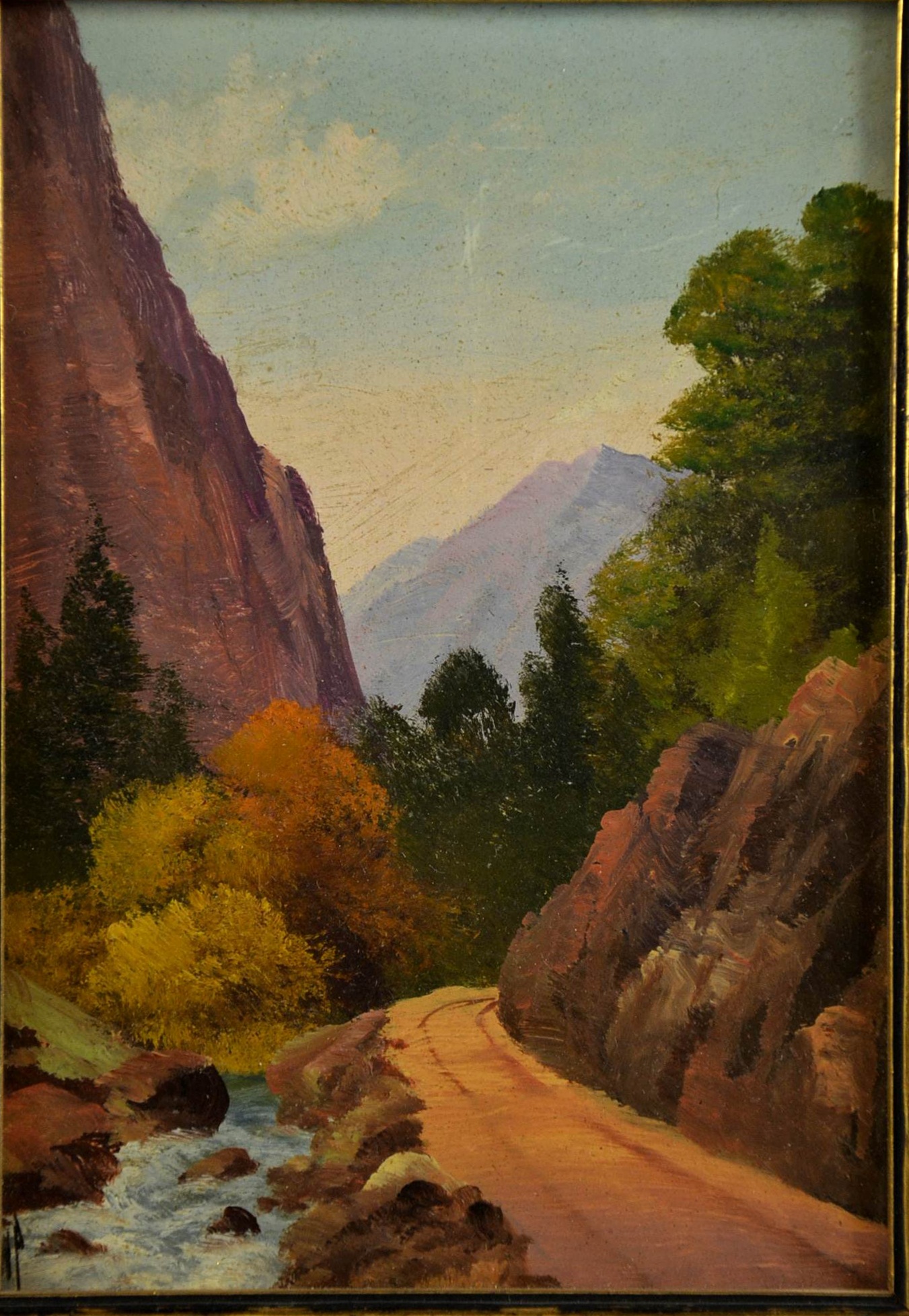 Oil Painting on Board, Landscape