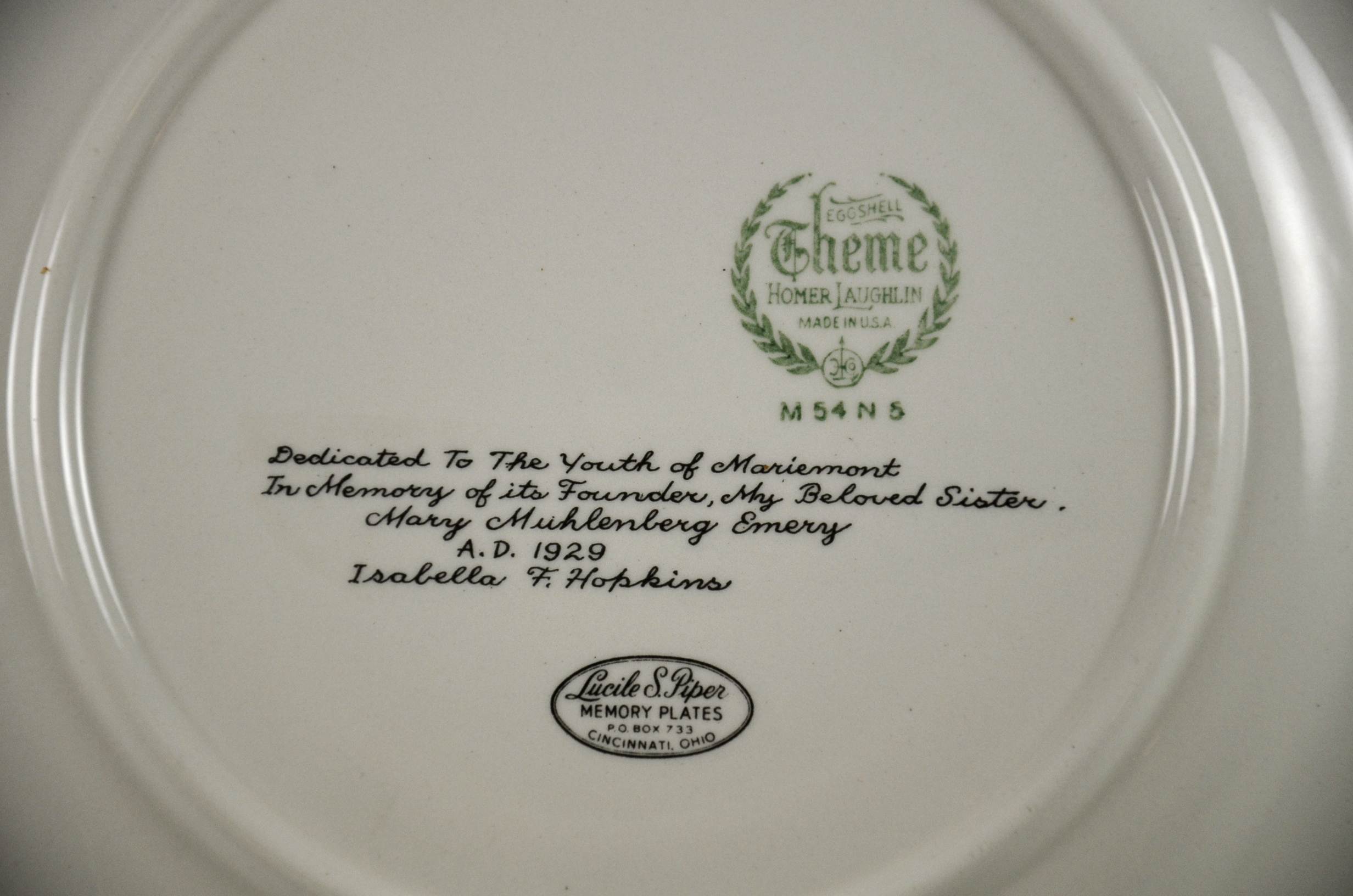 Trio of Mariemont, Ohio Collector Plates