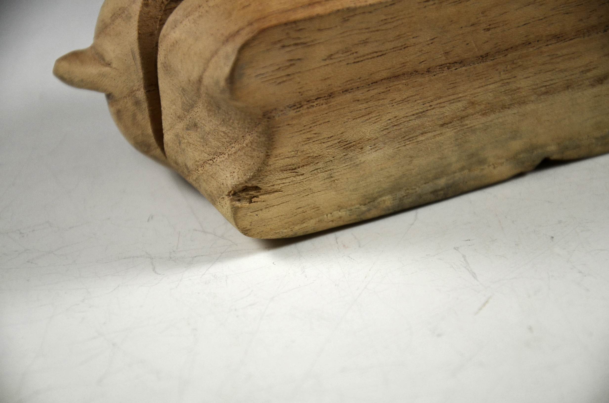 Pair of Wood Rabbits