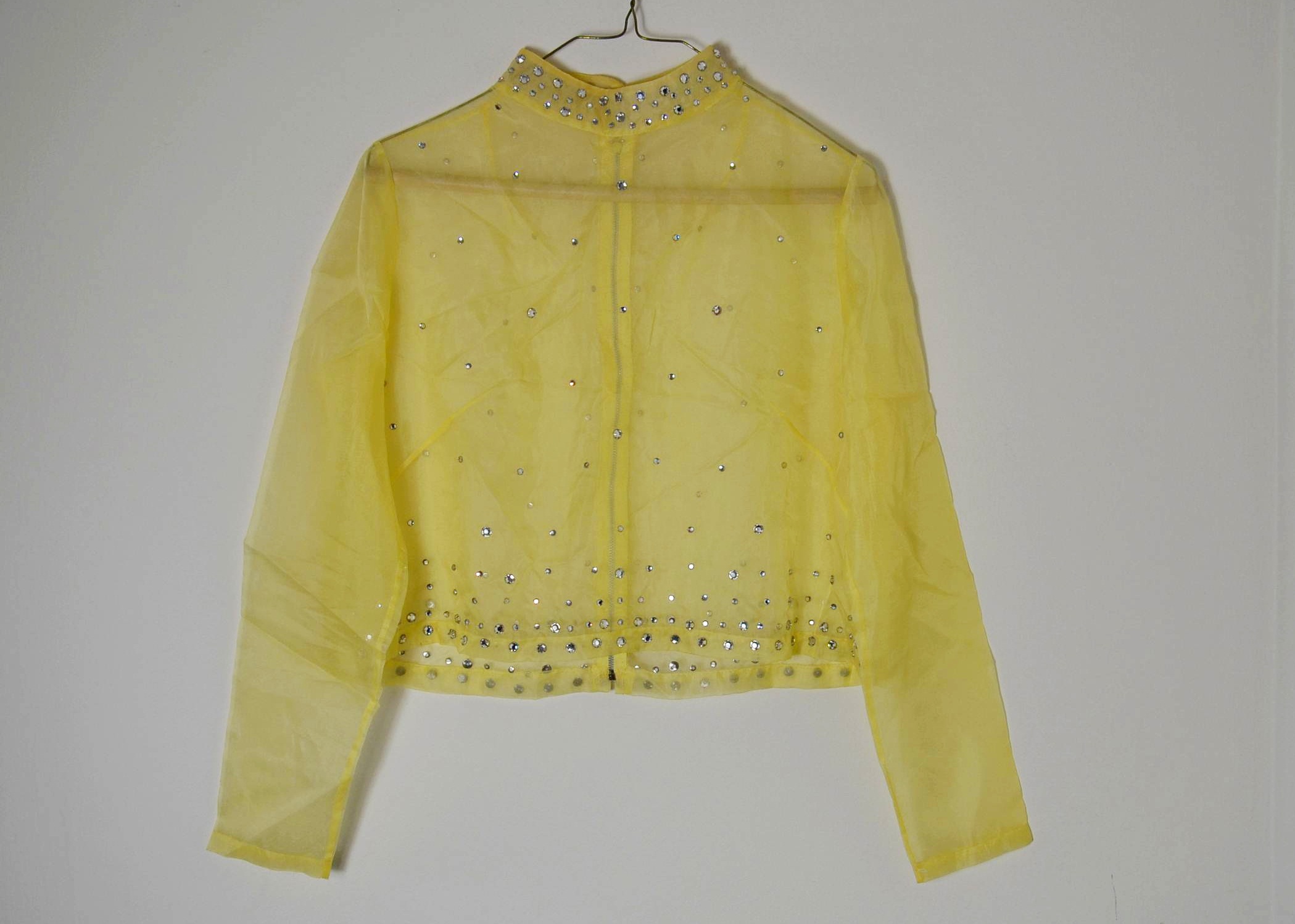 Vintage Sheer Yellow Top 