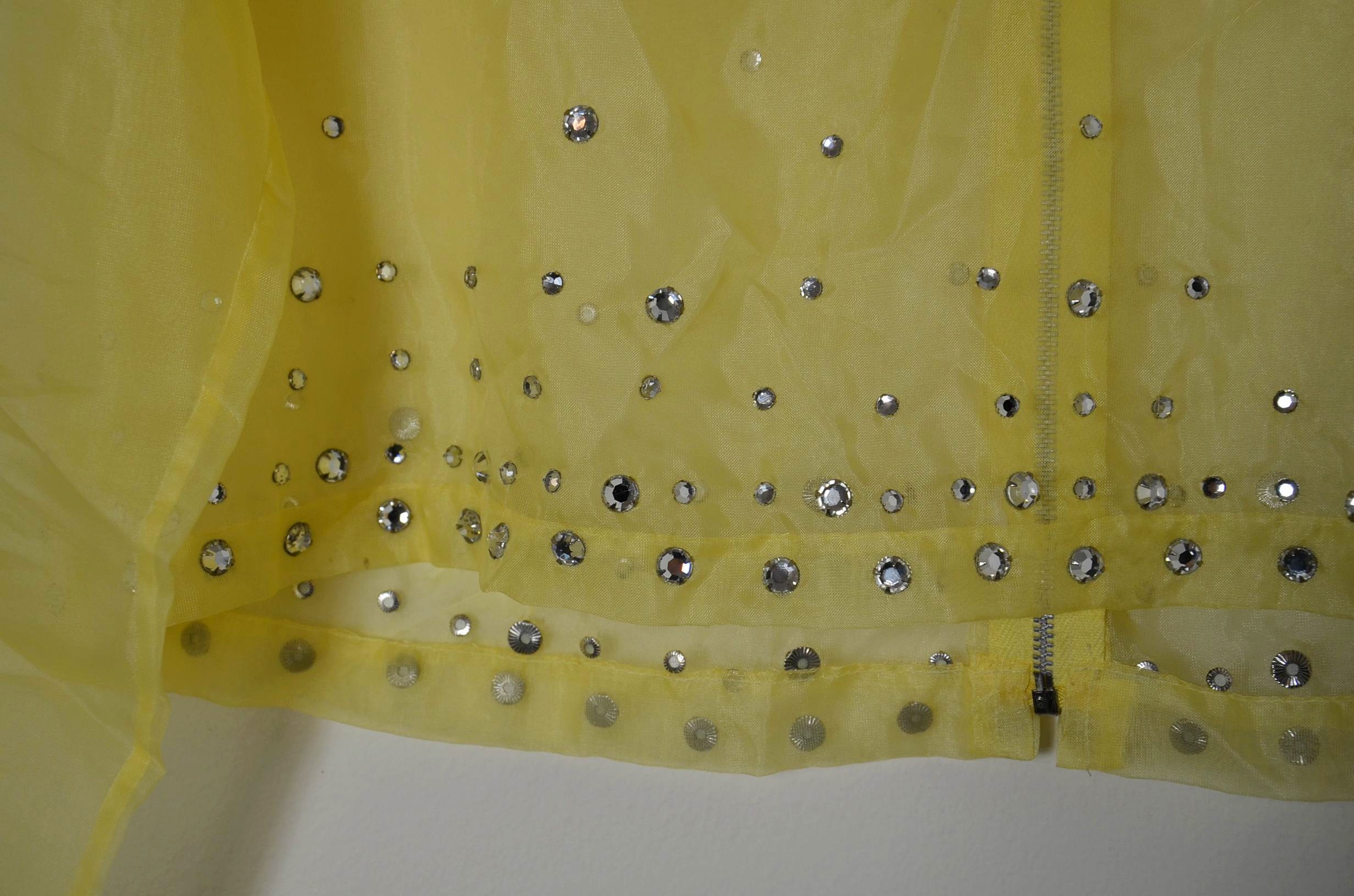 Vintage Sheer Yellow Top 