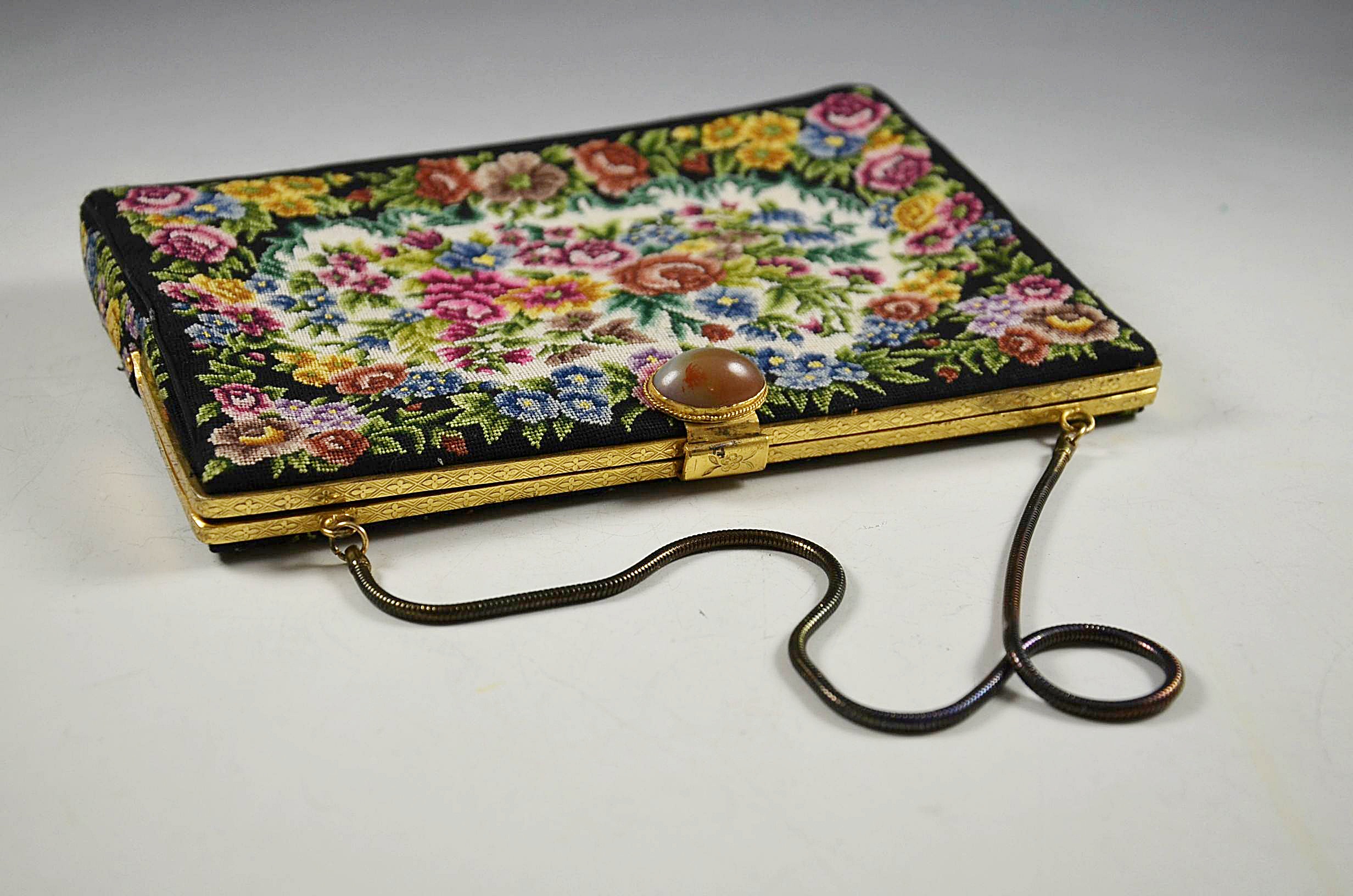 Vintage Needlepoint Purse