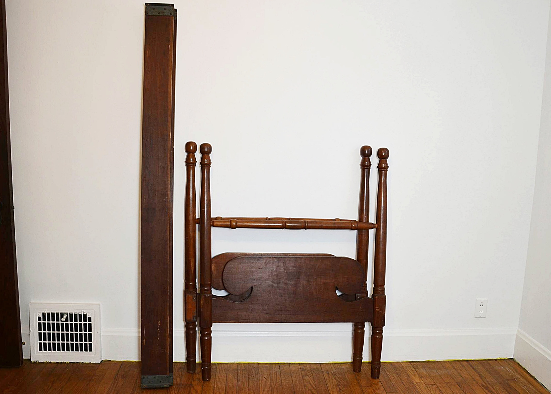 Cherry Cannon Ball Twin Bed