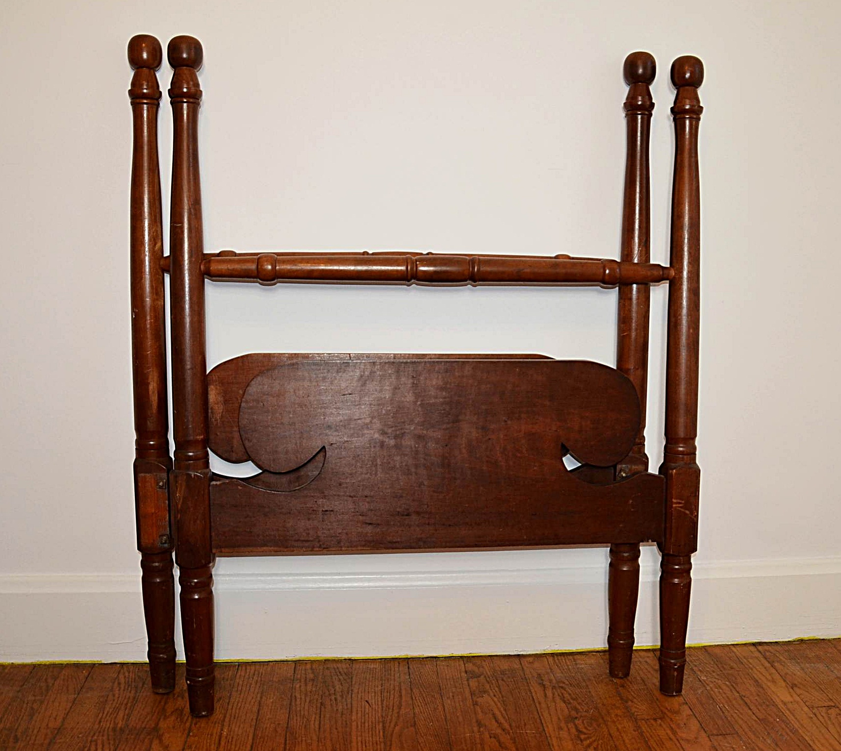 Cherry Cannon Ball Twin Bed