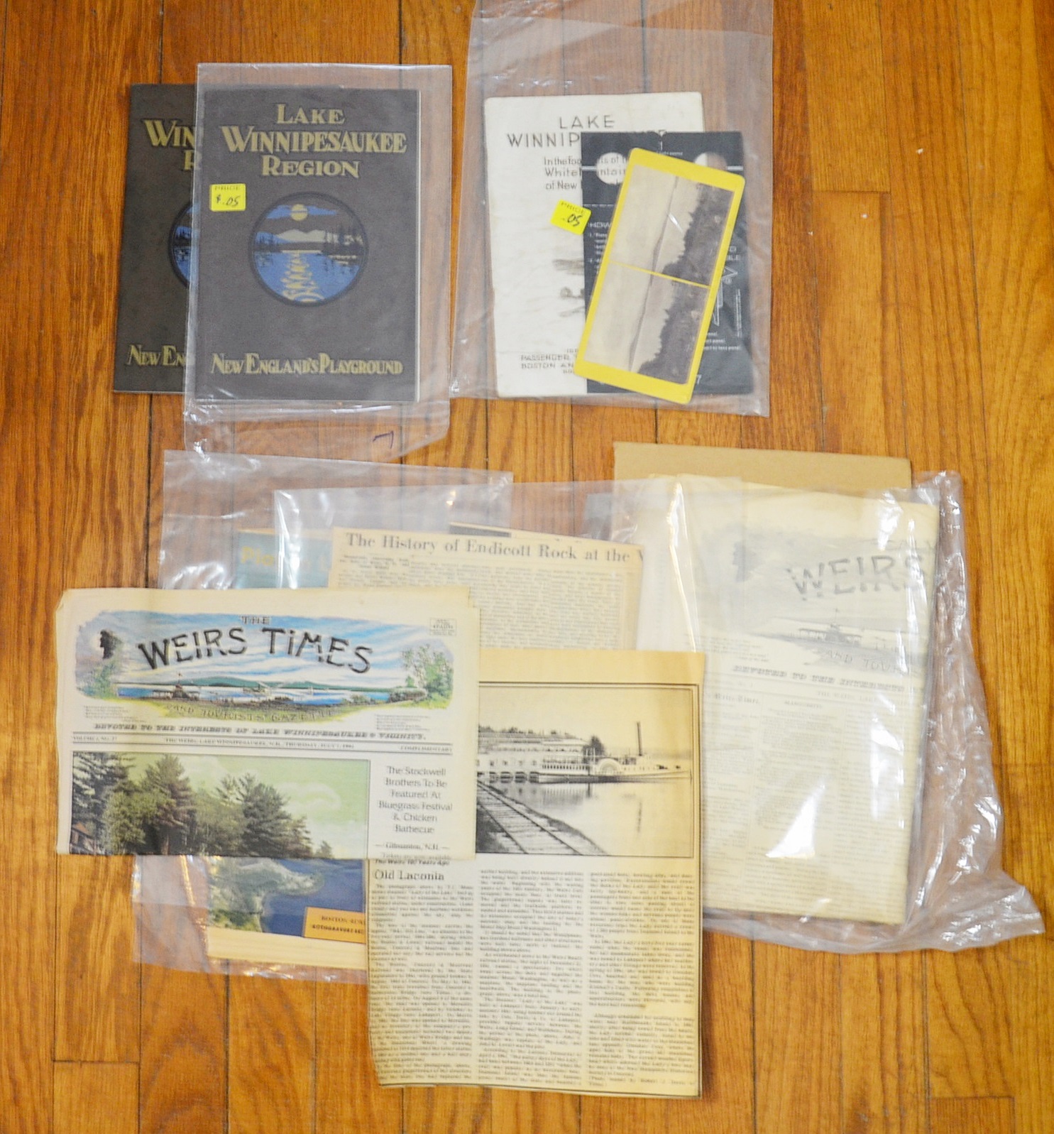 The Great Lakes Region of NH, Books and Historical Ephemera 