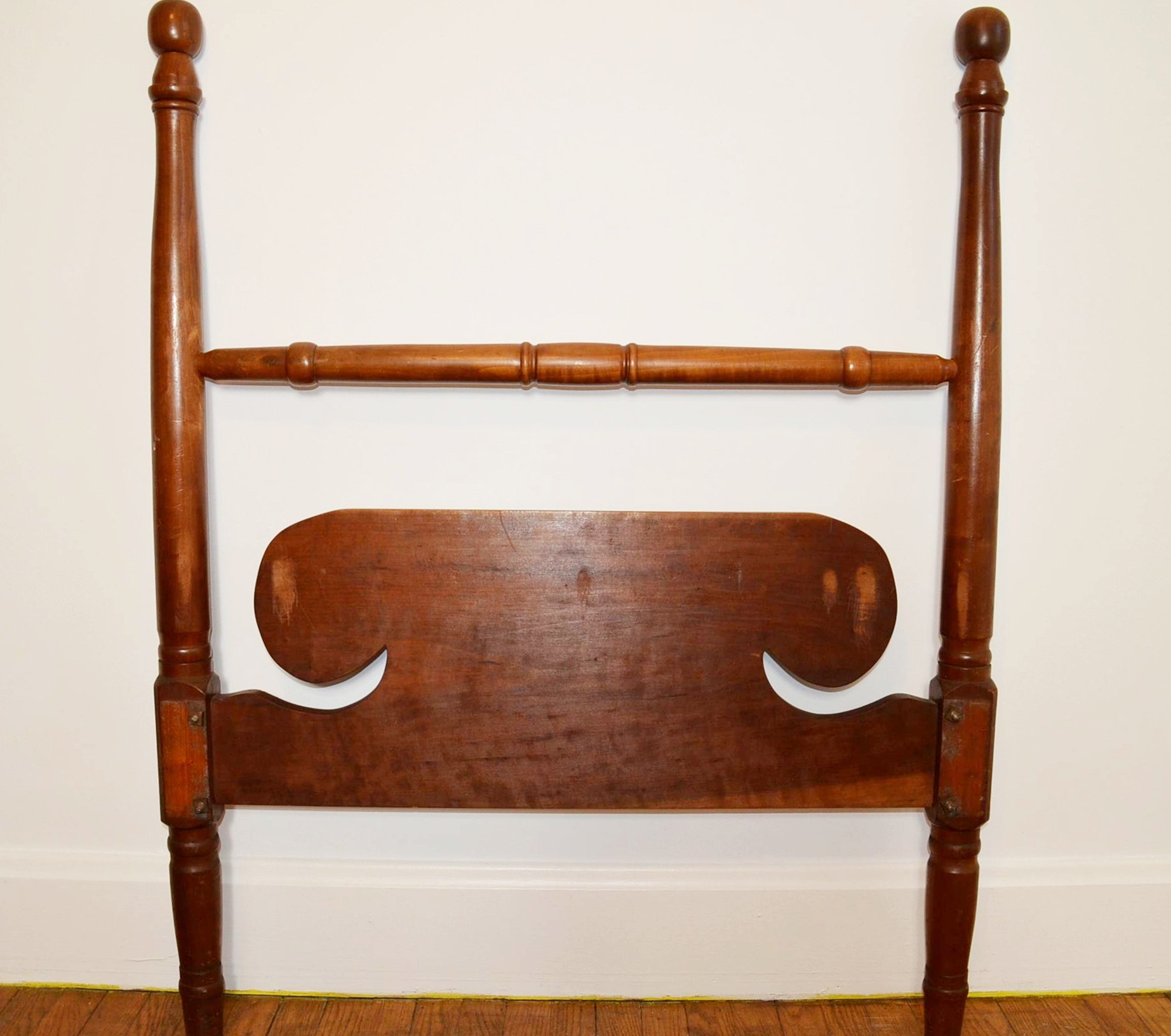 Cherry Cannon Ball Twin Bed