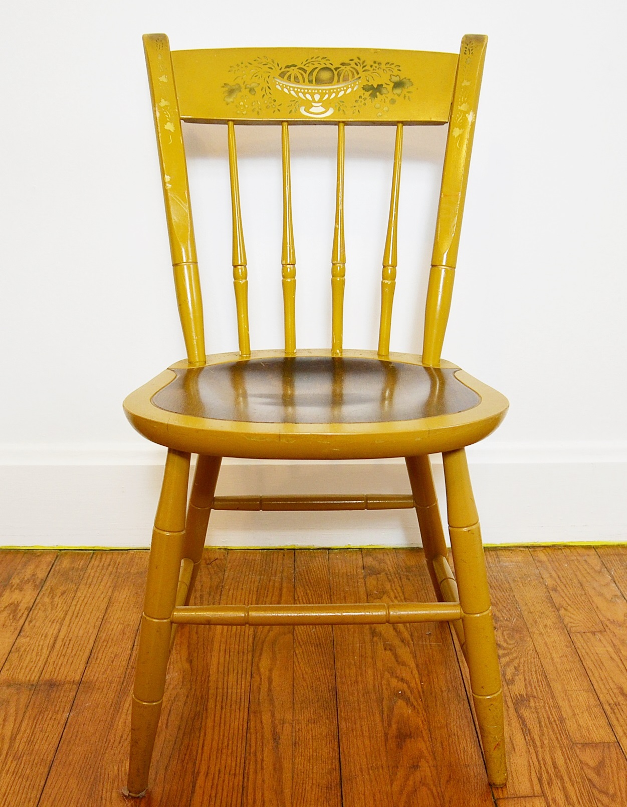 Nichols and Stone Hitchcock Style Stenciled Chairs