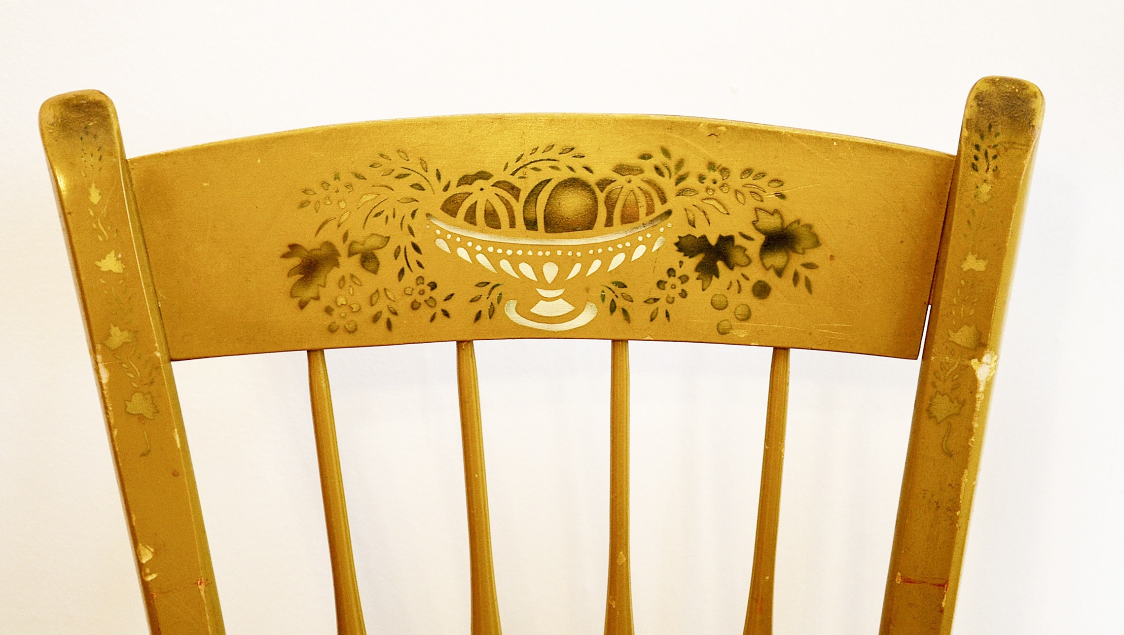 Nichols and Stone Hitchcock Style Stenciled Chairs