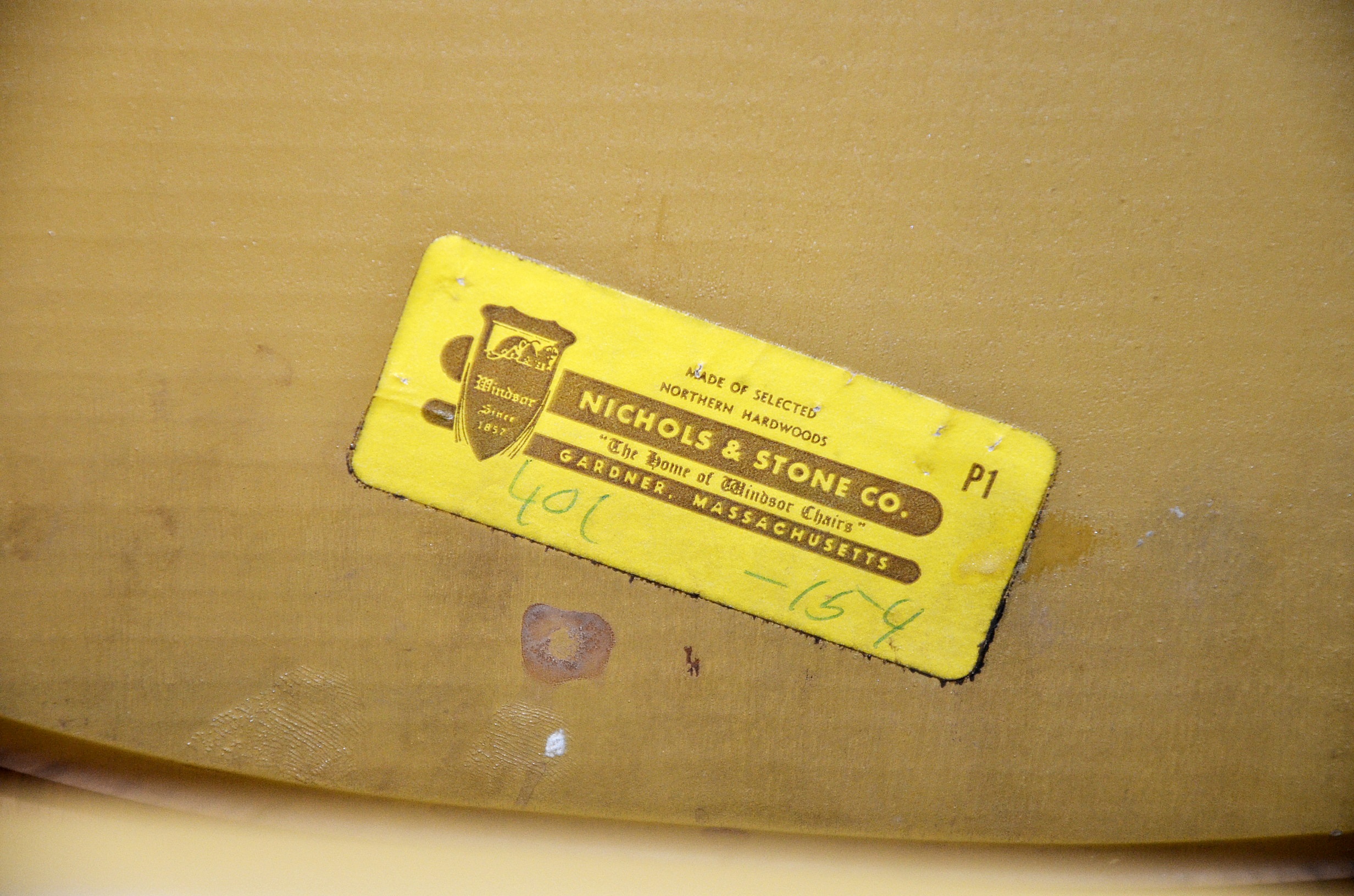 Nichols and Stone Hitchcock Style Stenciled Chairs