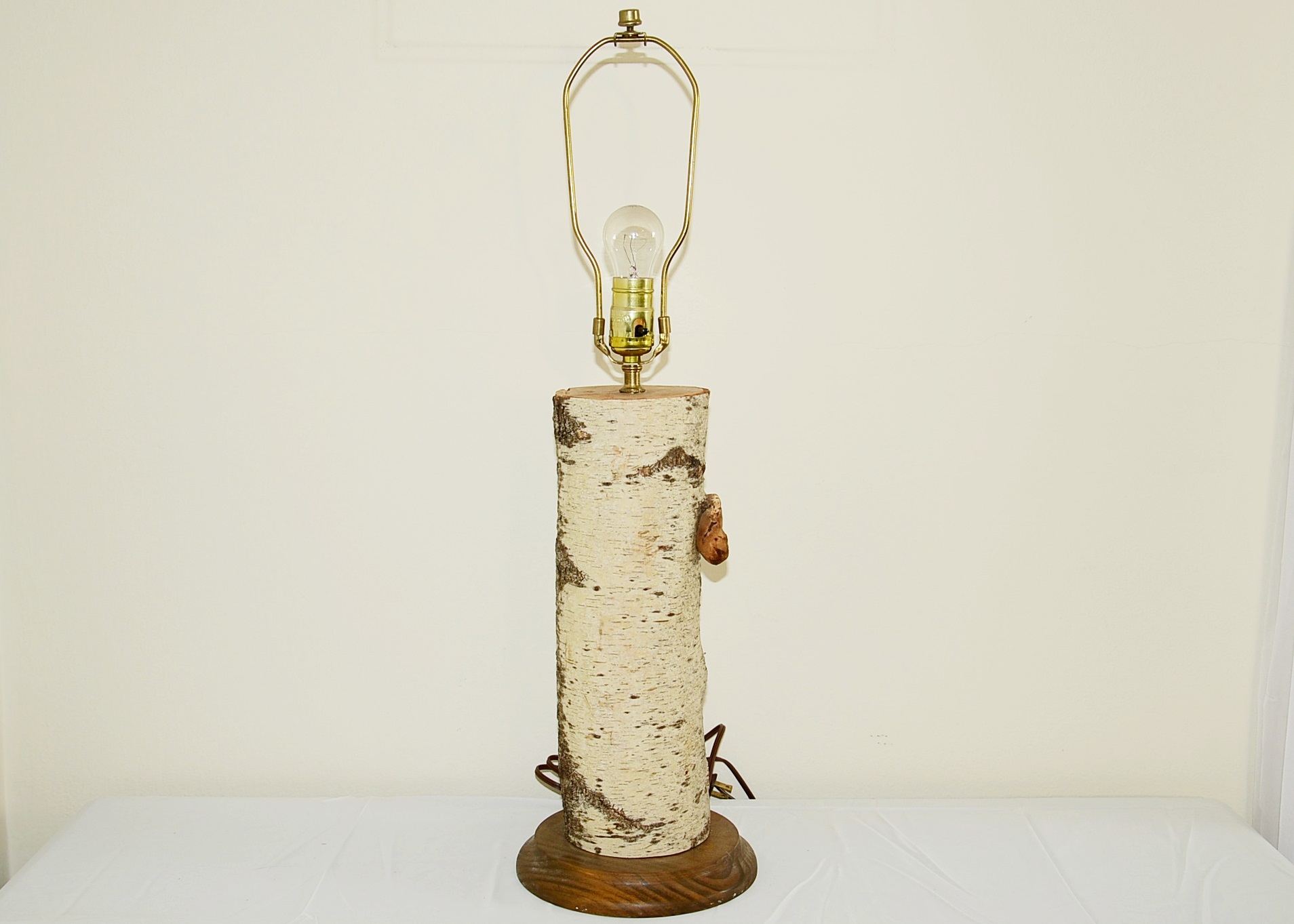 Birch Log Lamp