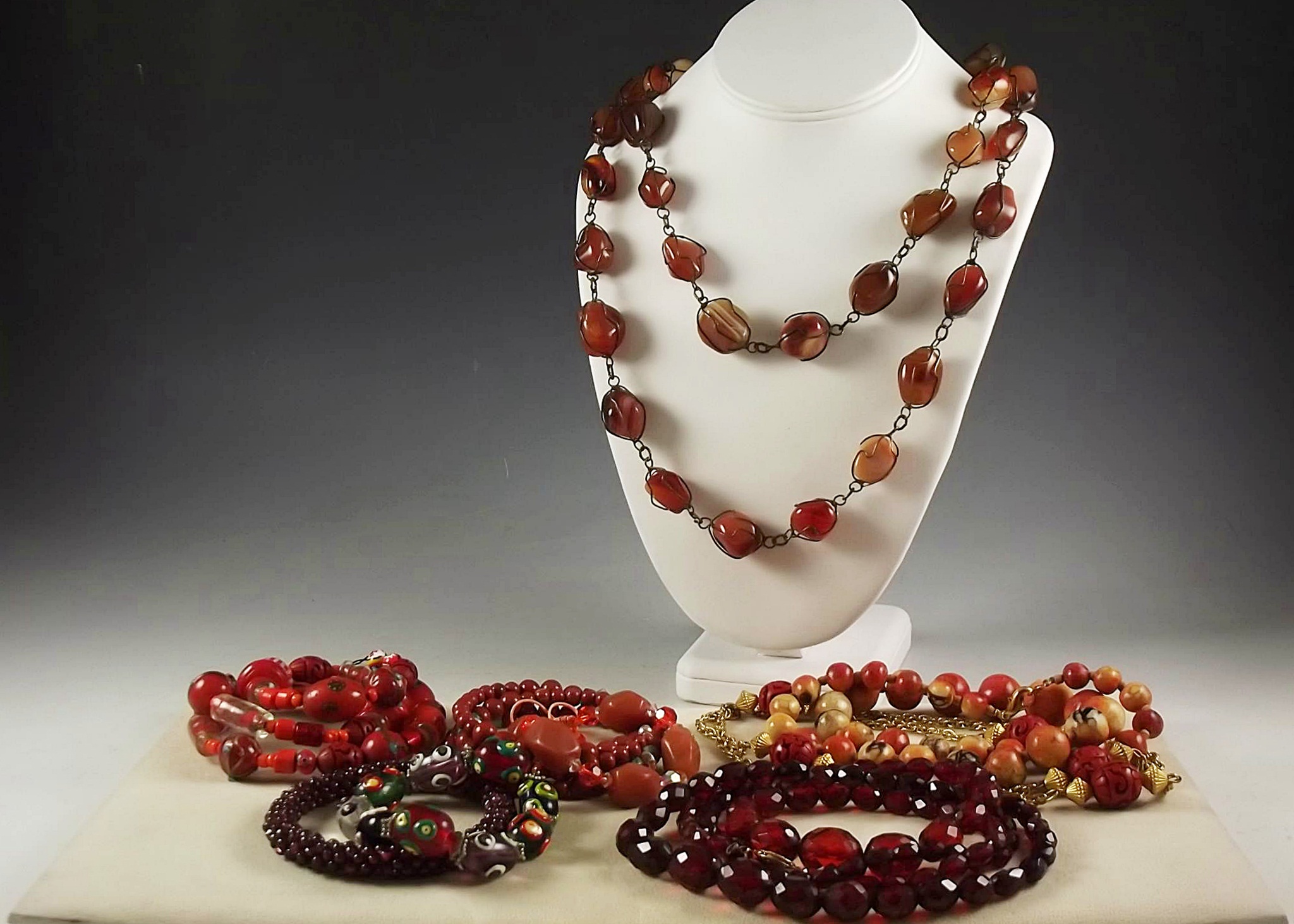 Costume Jewelry in Earth Tones