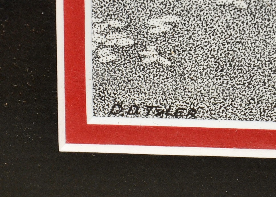 D. D. Tyler Pen and Ink Drawing of a Loon