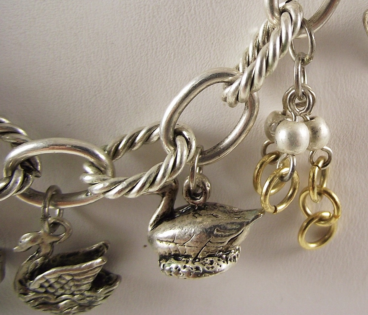 Vintage Seasons "The Twelve Days of Christmas" Necklace, Sterling Silver Charms