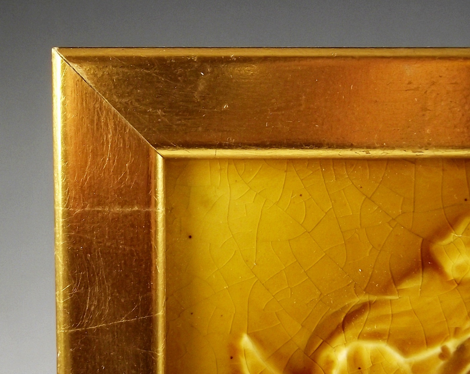 Trent Tile Company Framed Antique Tile, Bust of a Woman