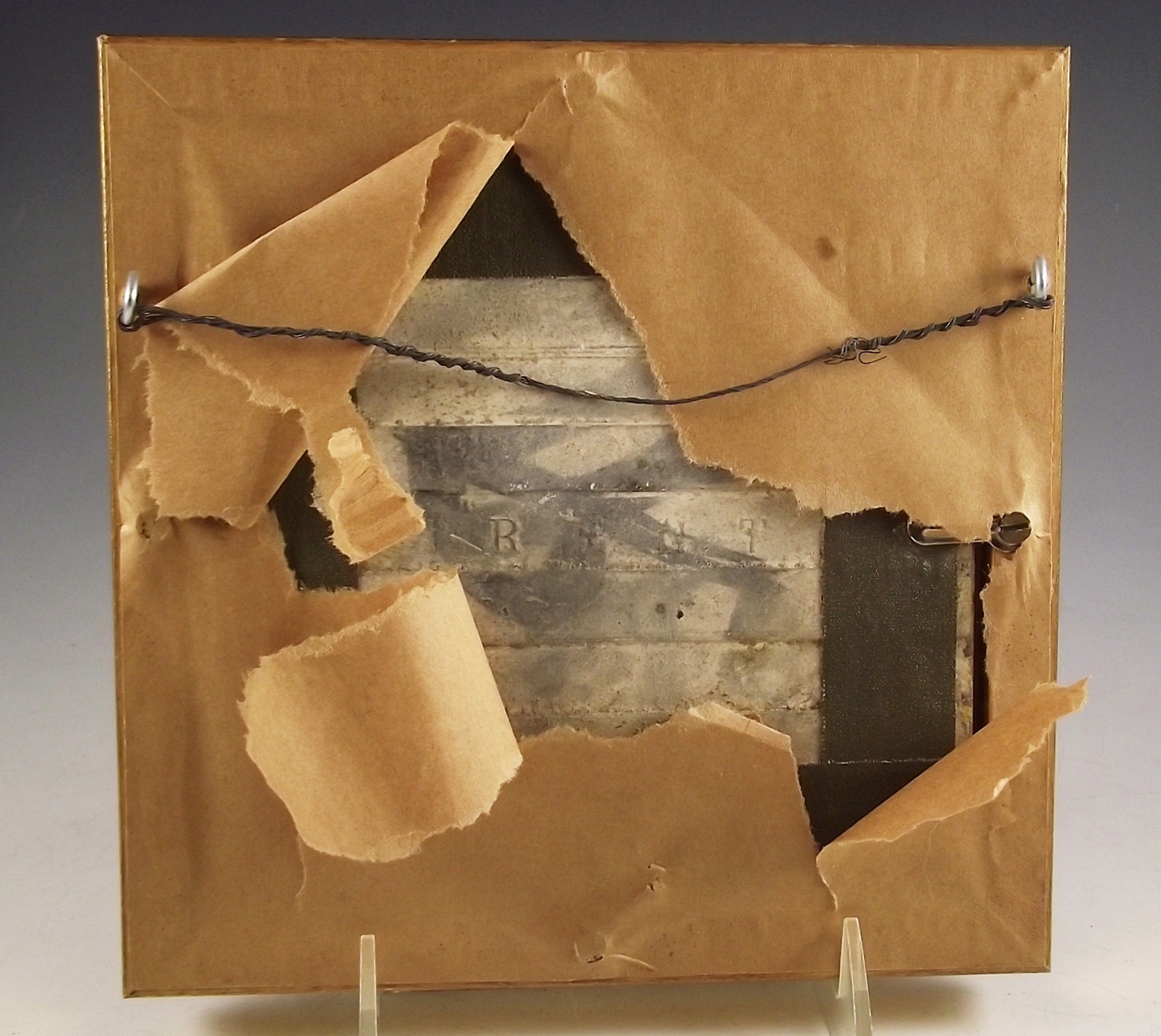 Trent Tile Company Framed Antique Tile, Bust of a Woman