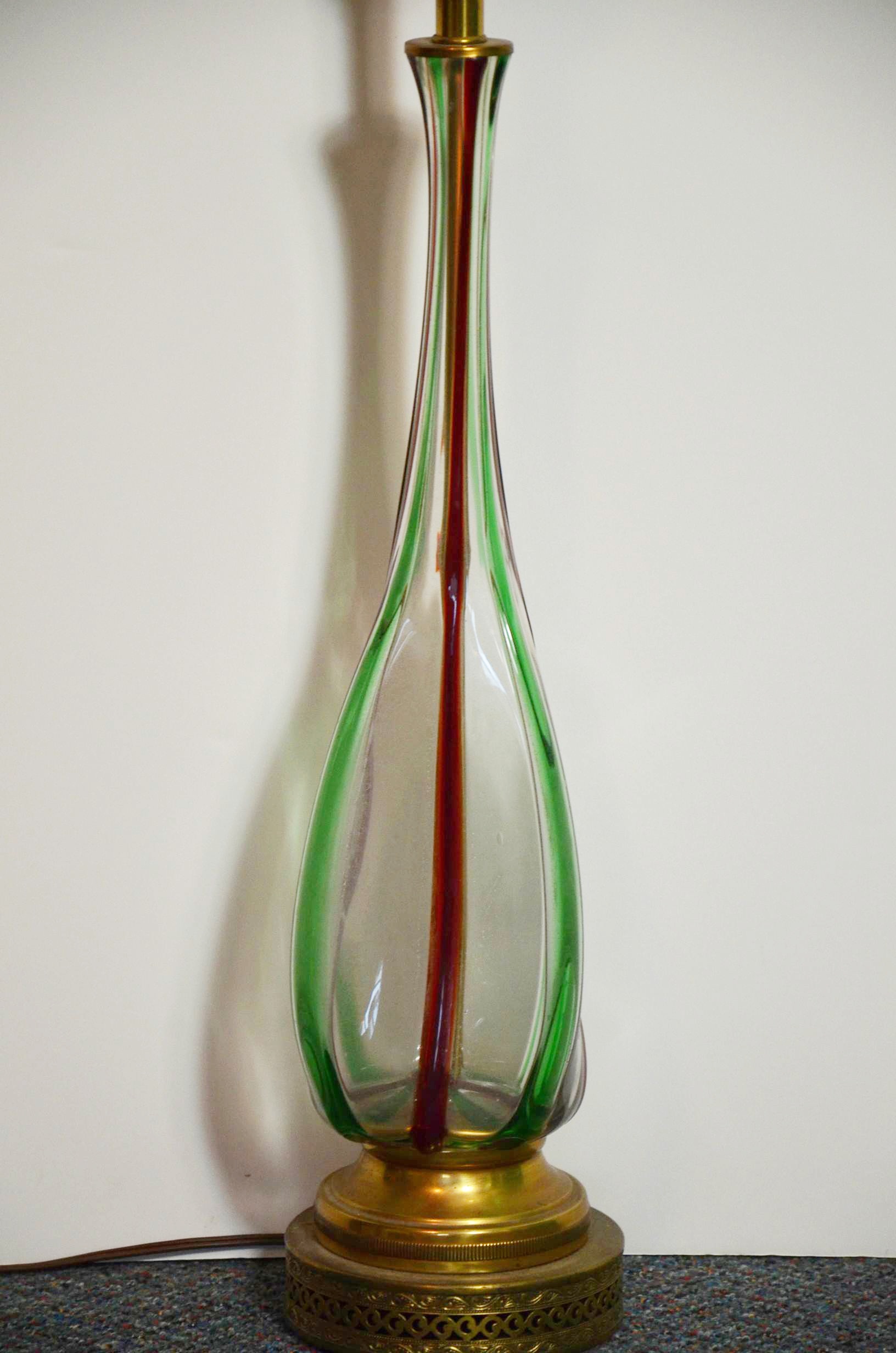 Mid Century Modern Glass Lamp