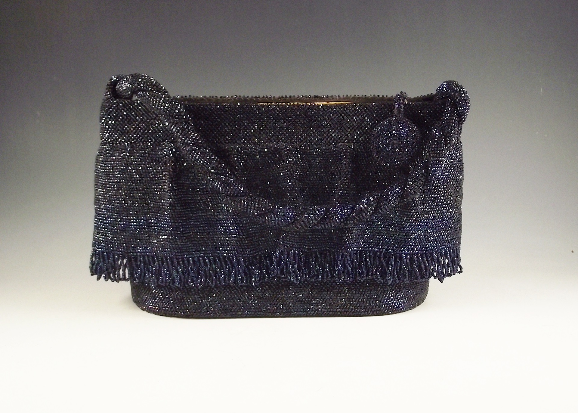 Vintage Beaded Hard Shell Purse