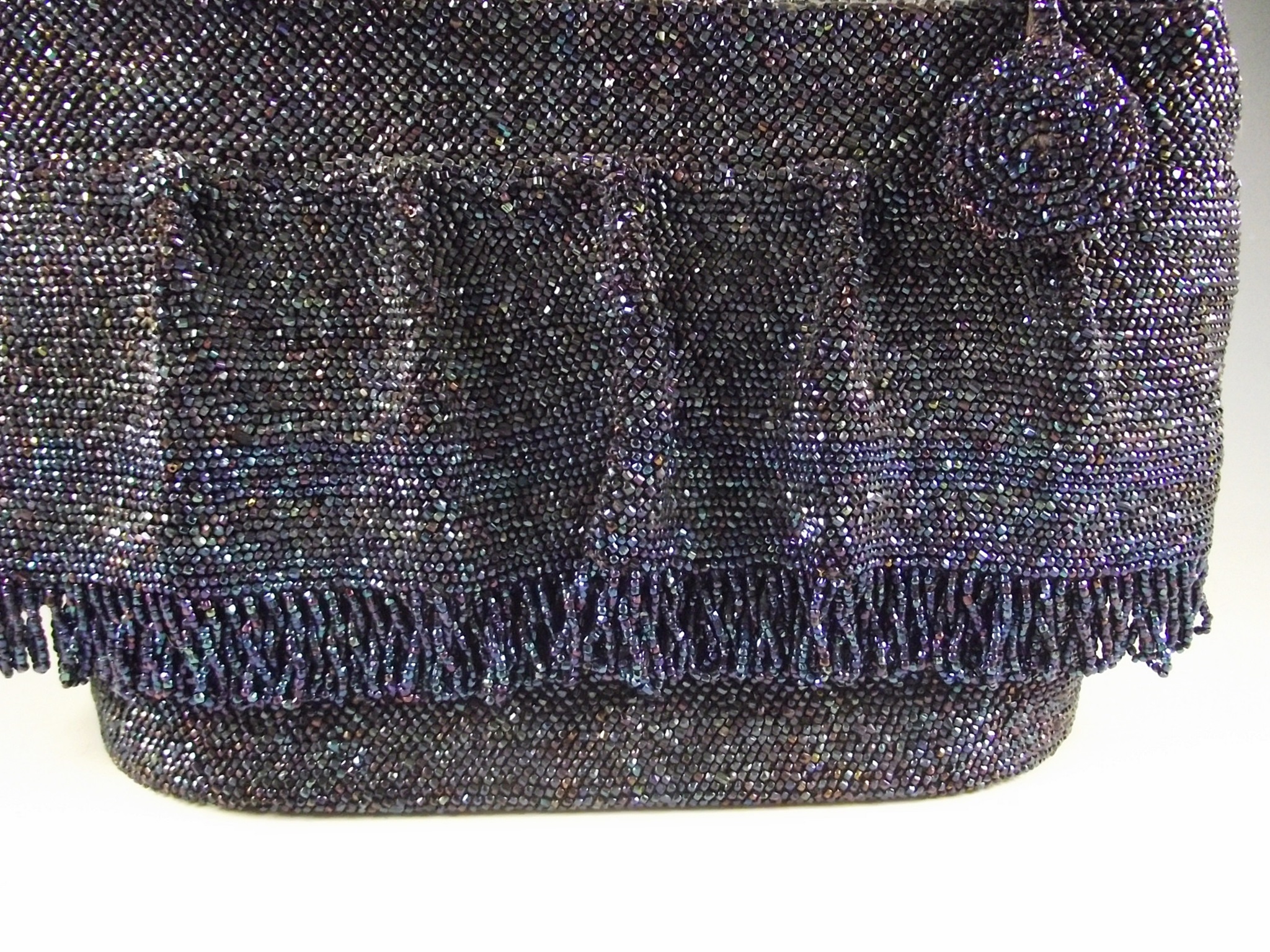 Vintage Beaded Hard Shell Purse