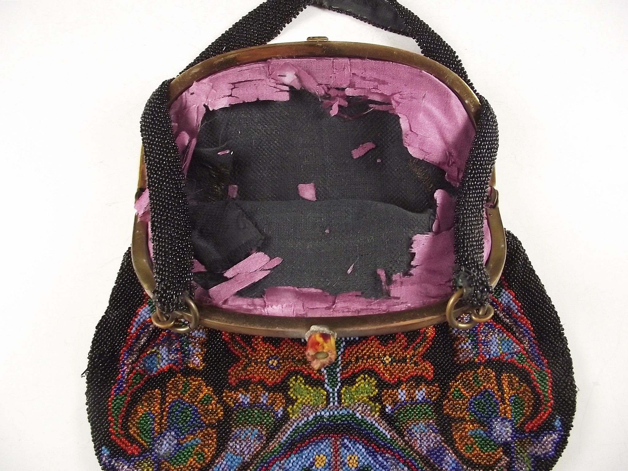 Vintage Art Deco Style Micro Beaded Purse