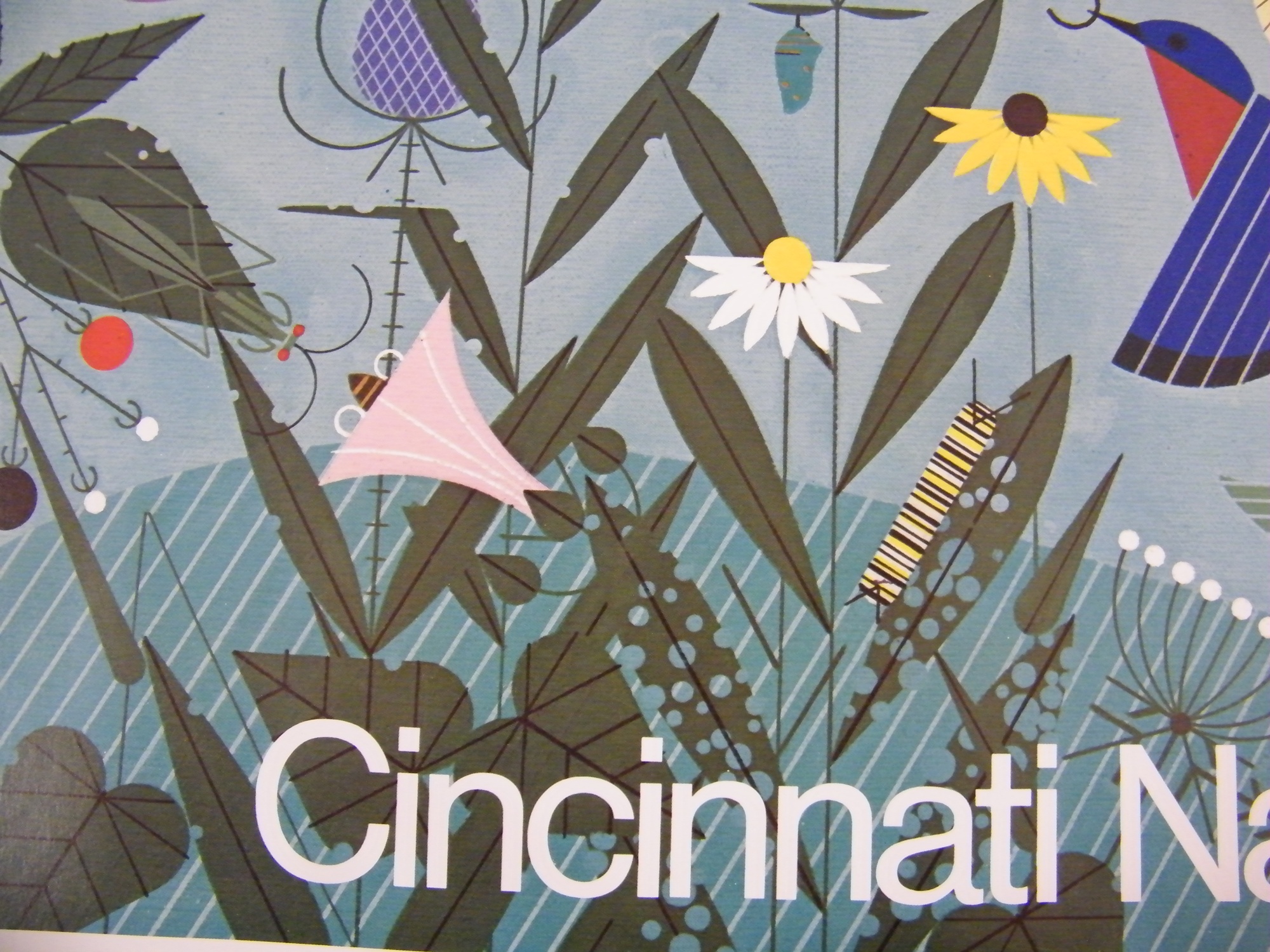 Charley Harper Cincinnati Nature Center Poster 'Summer'
